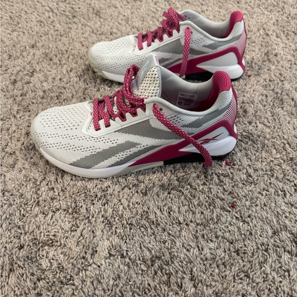 Reebok Nano Women's Gray and Pink Sneakers